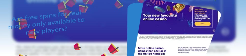 New casino free spins on registration